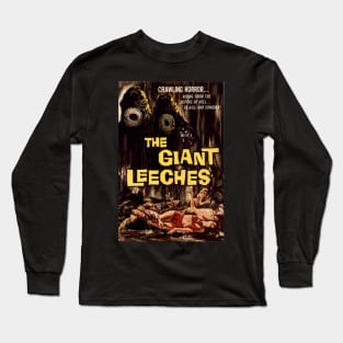 Classic Sci-Fi Movie Poster - The Giant Leeches Long Sleeve T-Shirt